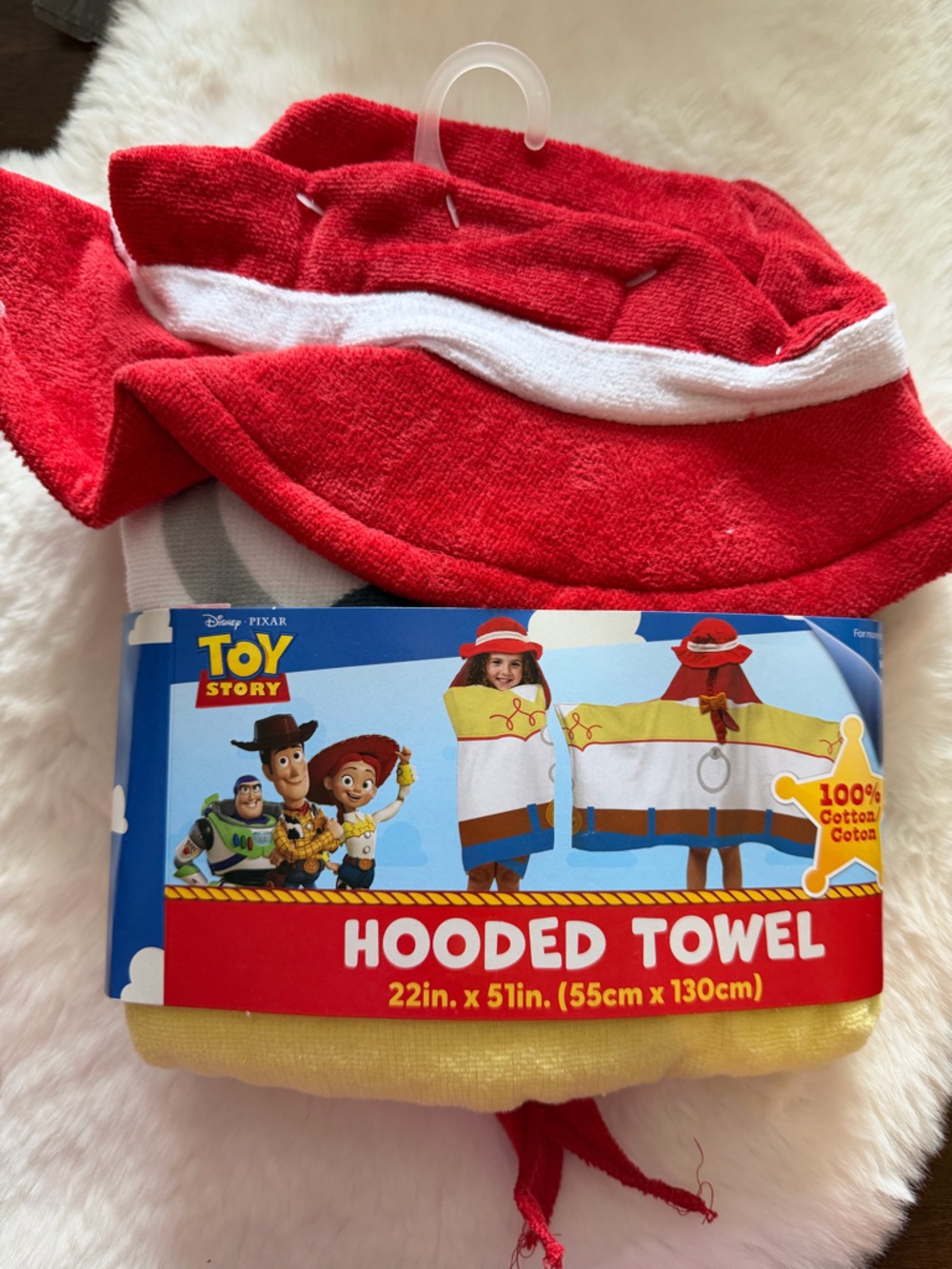 Disney Pixar Toy Story Hooded Towel - Red & White